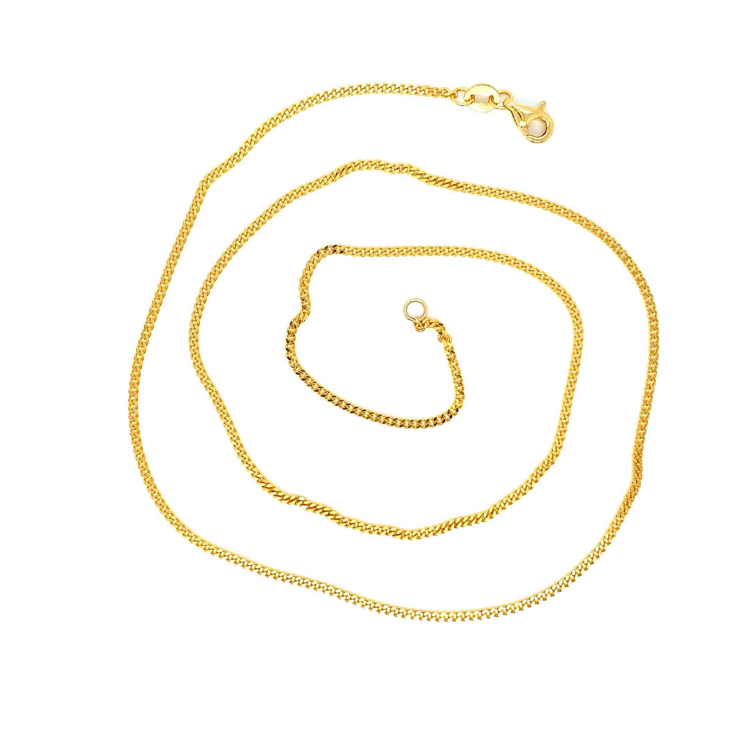 22K YG Fancy Chain-1pc