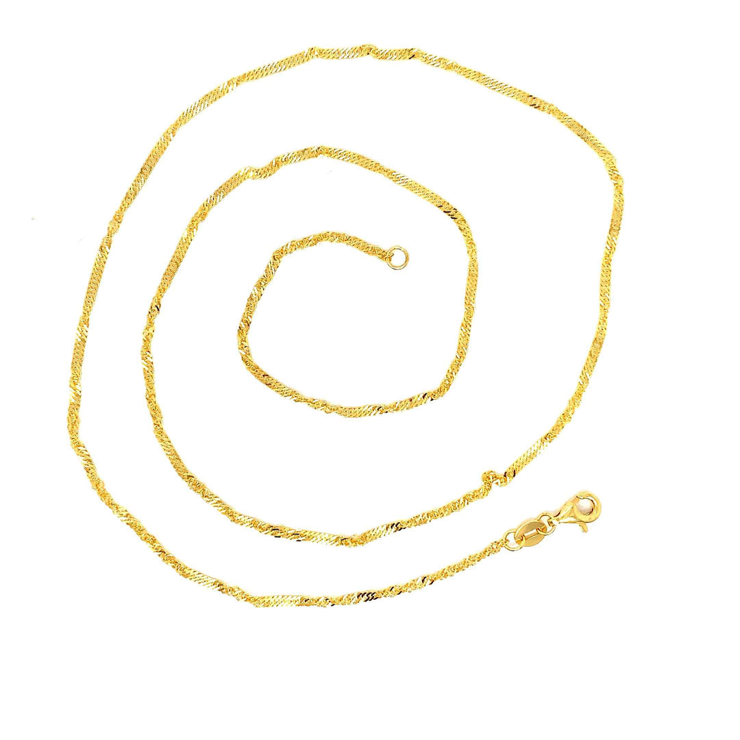 22K YG Singapore Chain-1pc