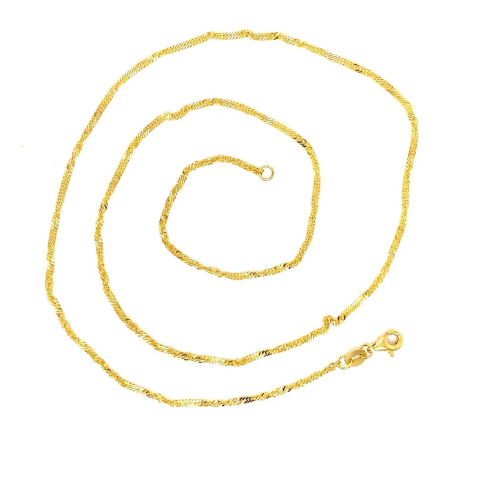 22K YG Singapore Chain-1pc