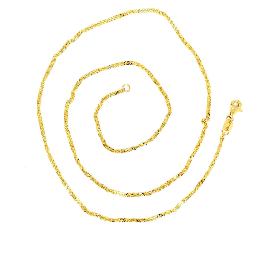 22K YG Singapore Chain-1pc