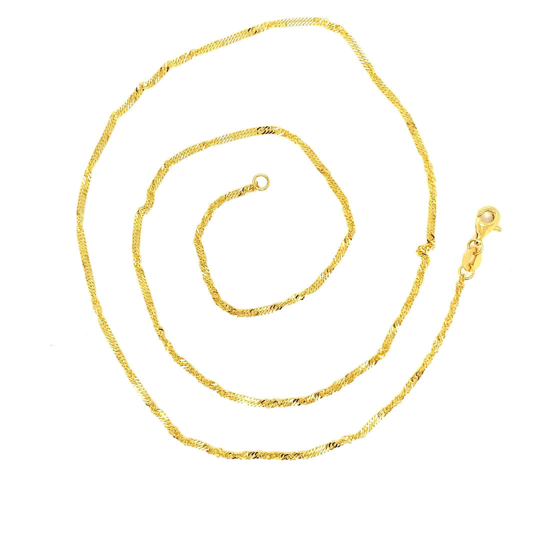 22K YG Singapore Chain-1pc