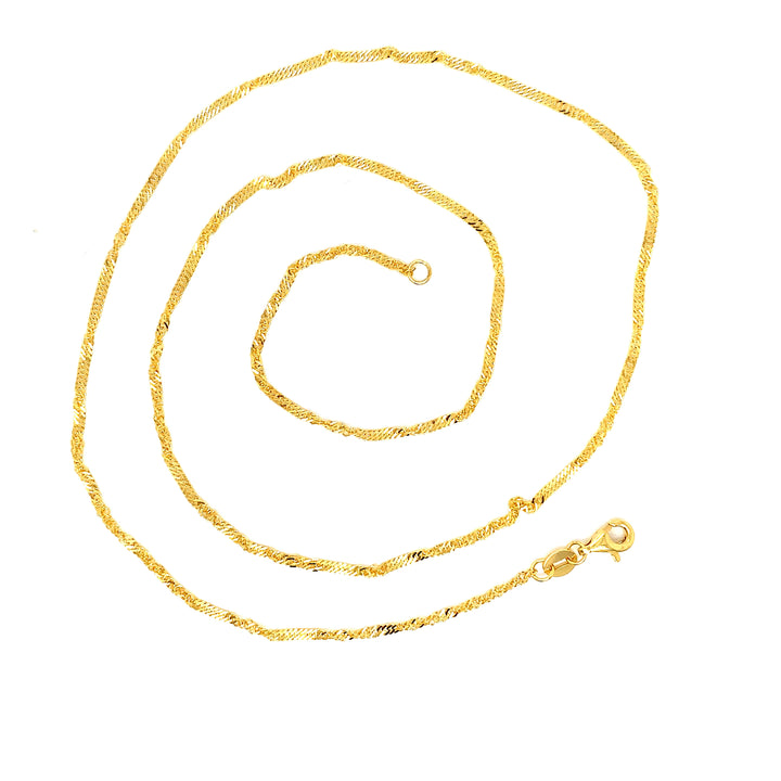 22K YG Singapore Chain-1pc