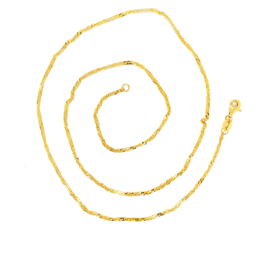22K YG Singapore Chain-1pc