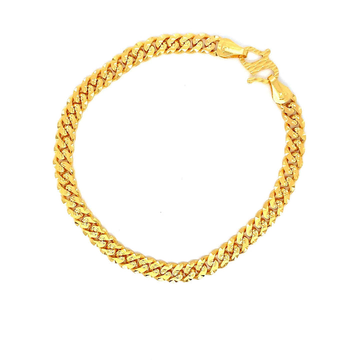 22K YG Cuban Bracelet-1pc