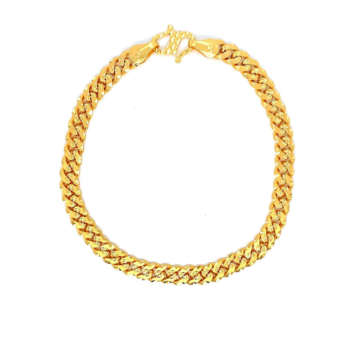22K YG Cuban Bracelet-1pc