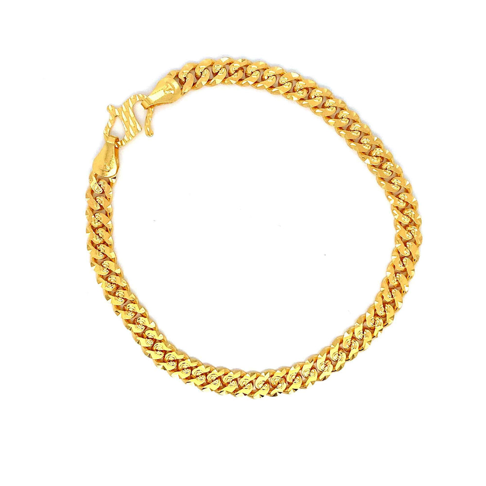 22K YG Cuban Bracelet-1pc