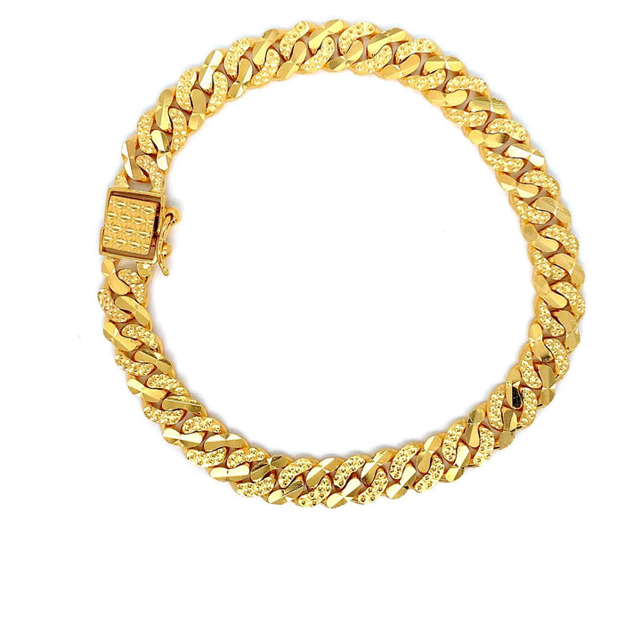 22K YG Cuban Bracelet-1pc