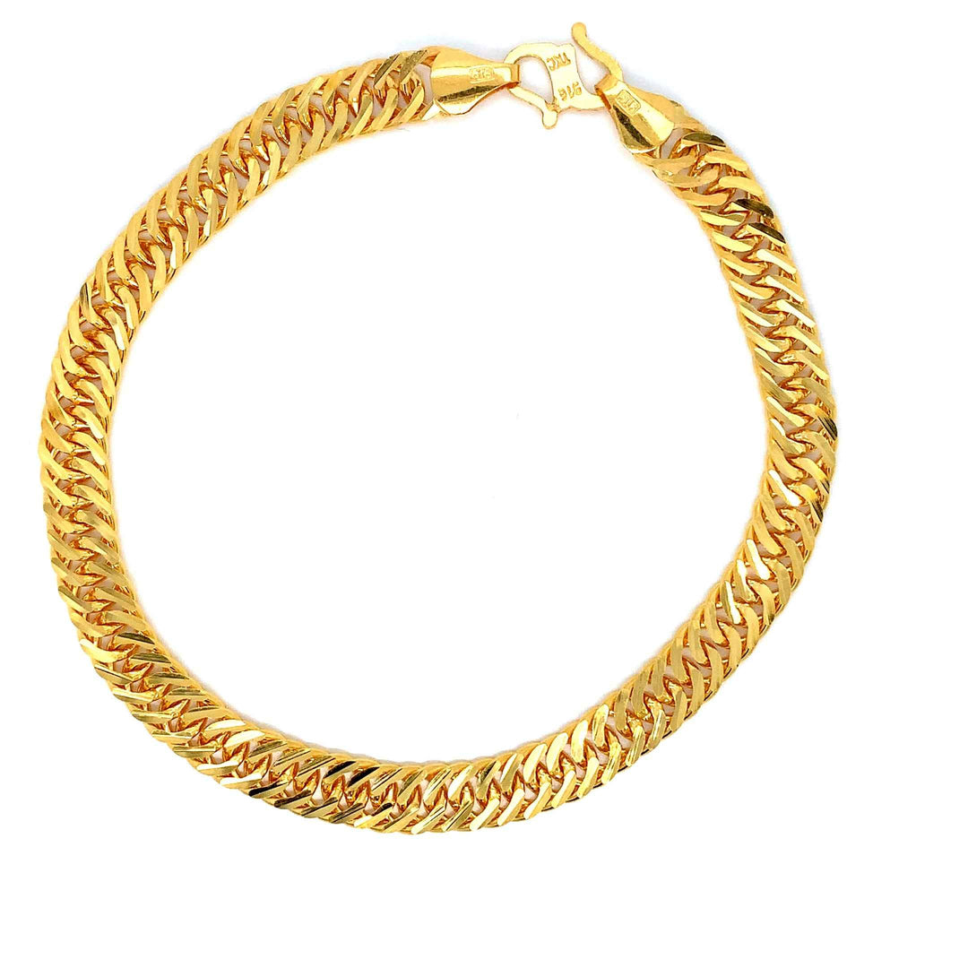 22K YG Cuban Bracelet-1pc