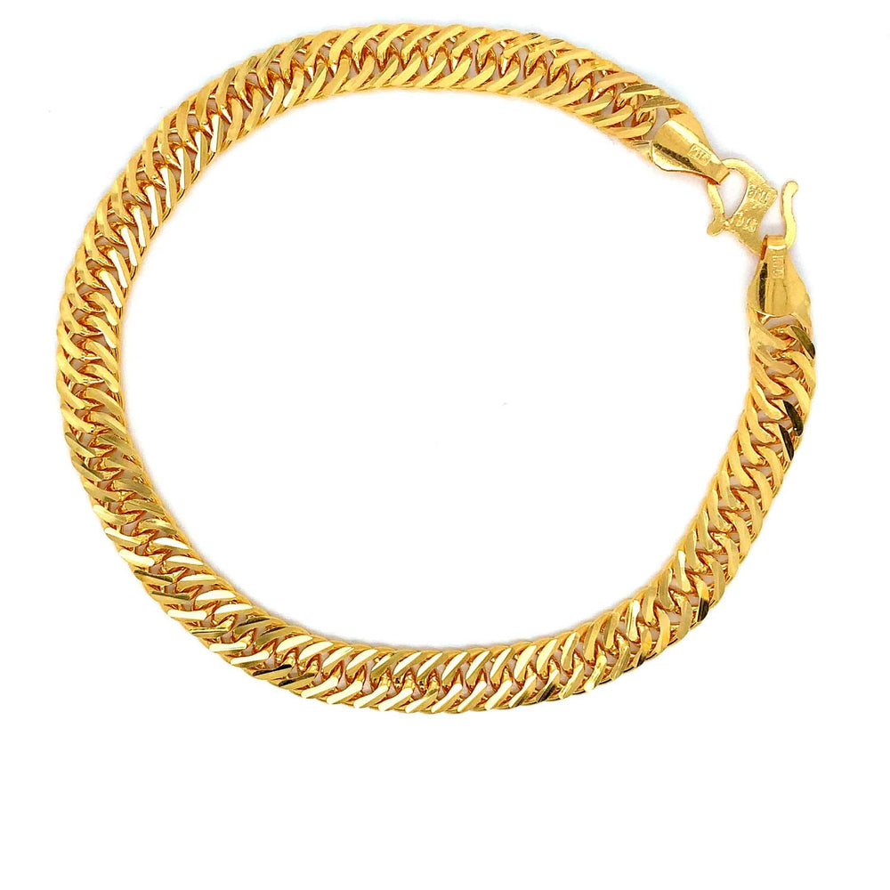 22K YG Cuban Bracelet-1pc