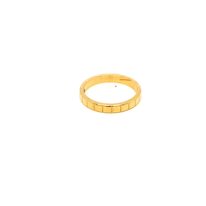 22K YG Fancy Band Ring-1pc