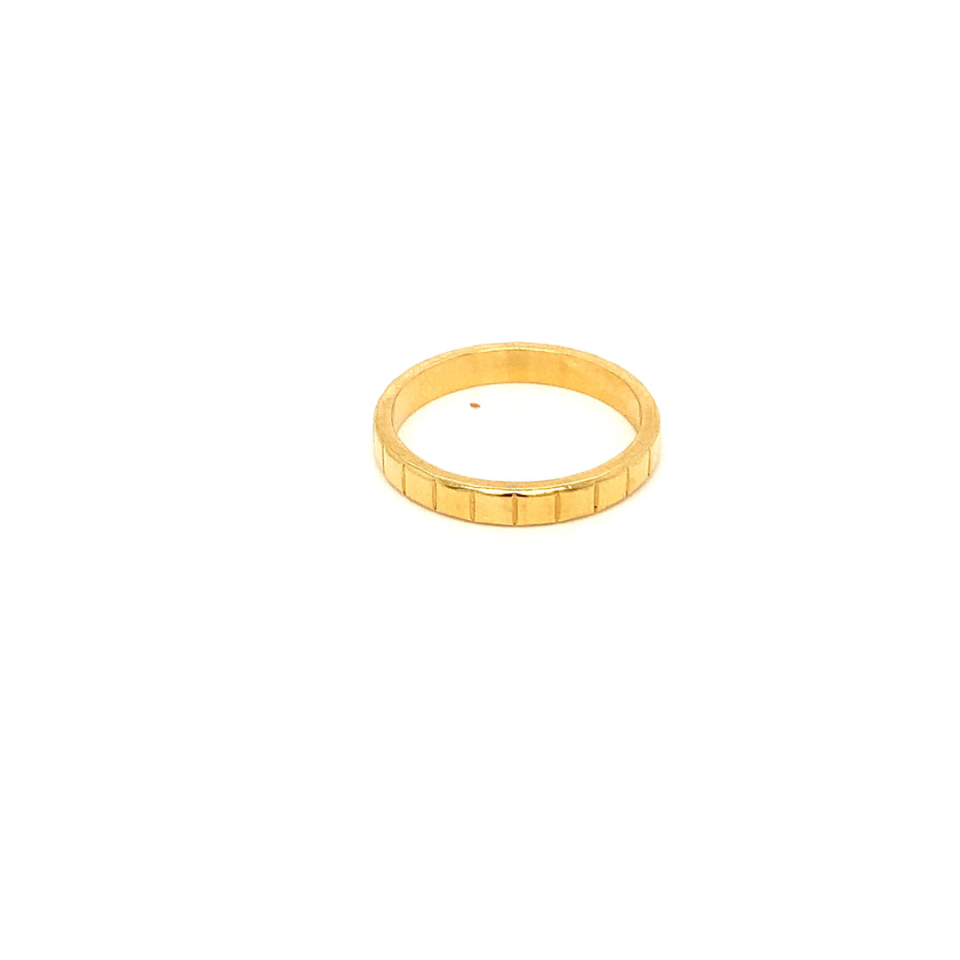 22K YG Fancy Band Ring-1pc