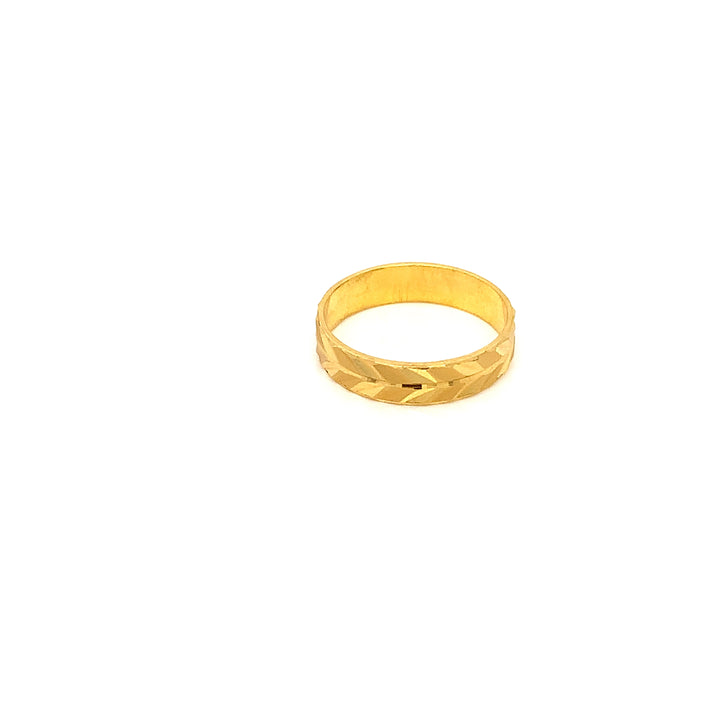 22K YG Fancy Band Ring-1pc