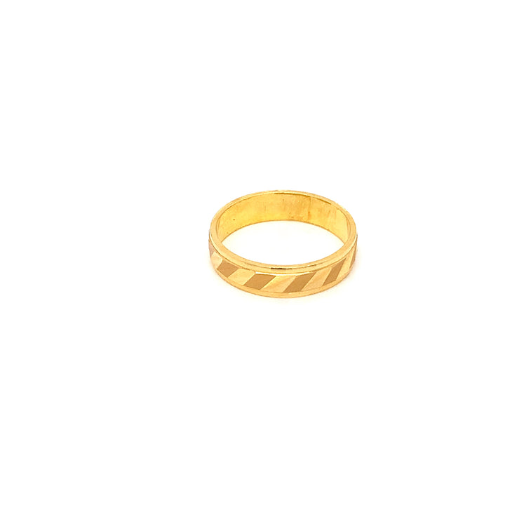 22K YG Fancy Band Ring-1pc