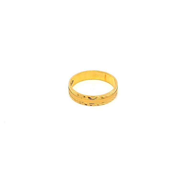 22K YG Fancy Band Ring-1pc