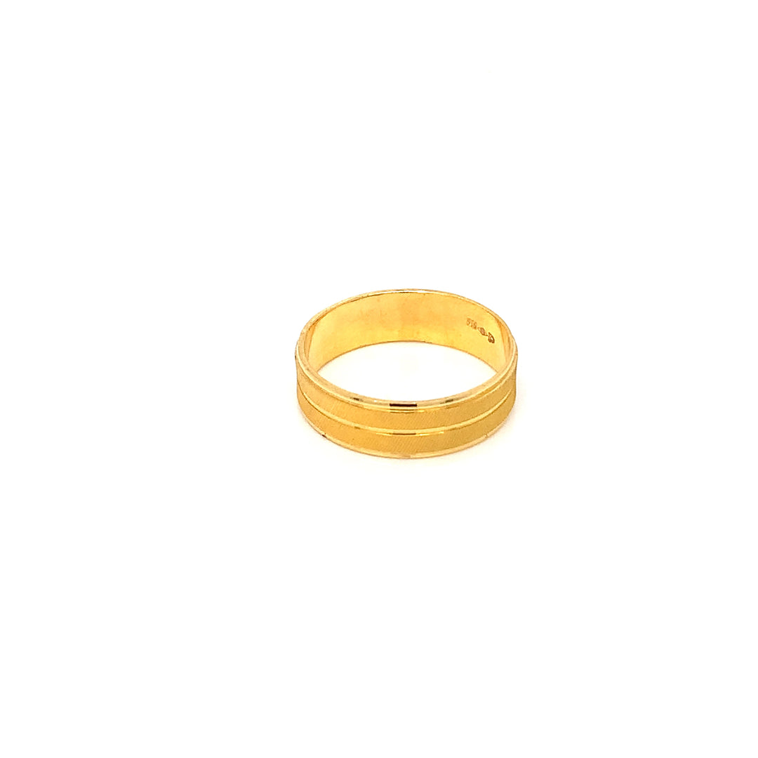 22K YG Fancy Band Ring-1pc