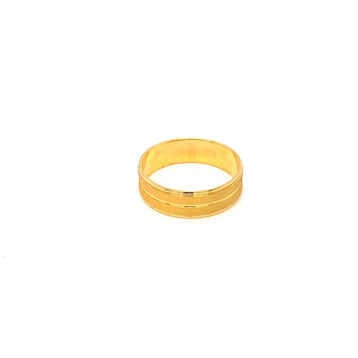 22K YG Fancy Band Ring-1pc