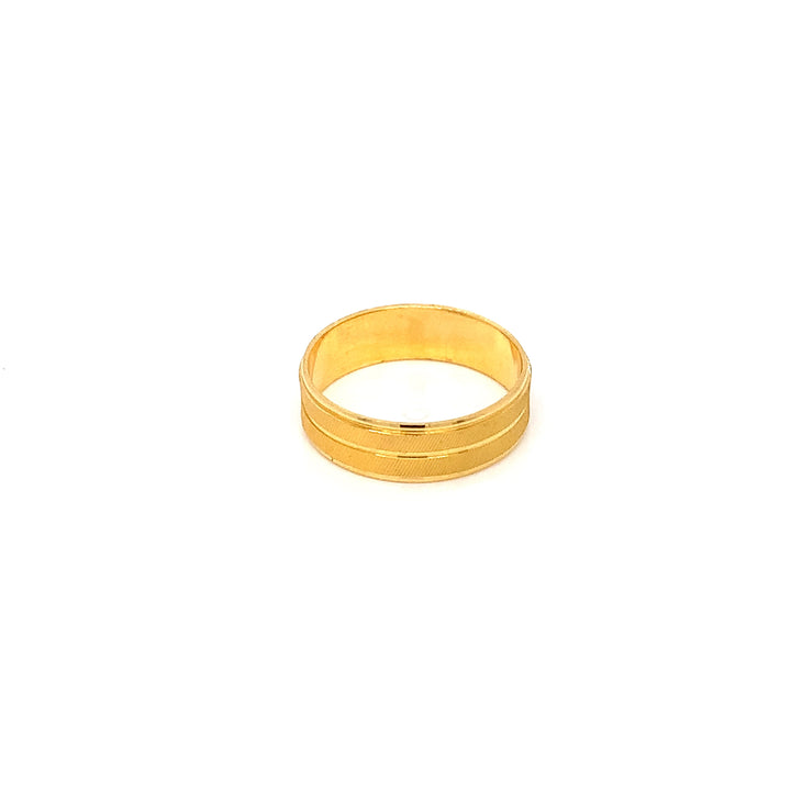 22K YG Fancy Band Ring-1pc