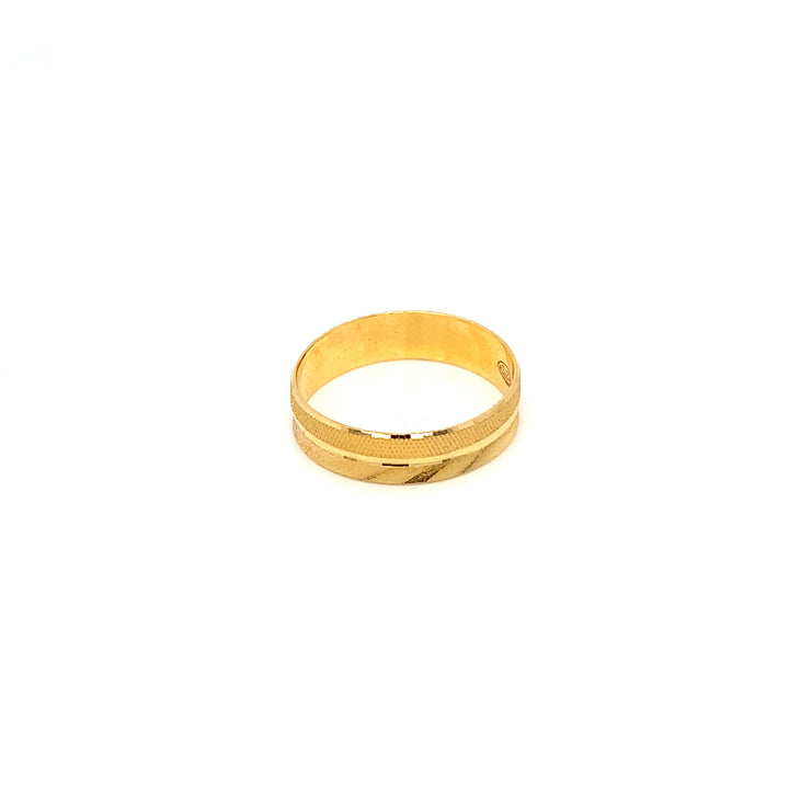 22K YG Fancy Band Ring-1pc