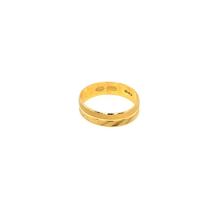 22K YG Fancy Band Ring-1pc