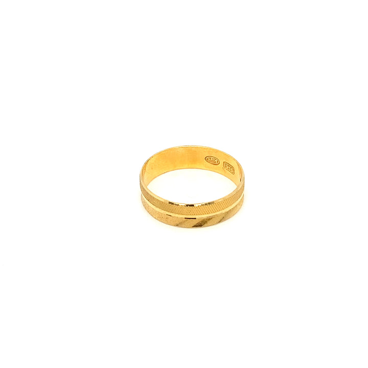 22K YG Fancy Band Ring-1pc