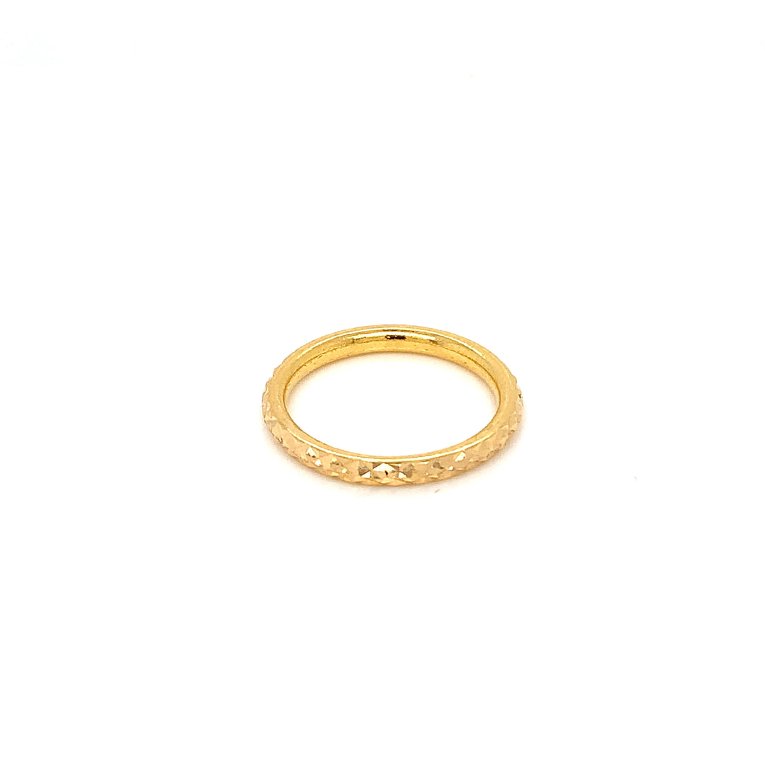 22K YG Fancy Band Ring-1pc