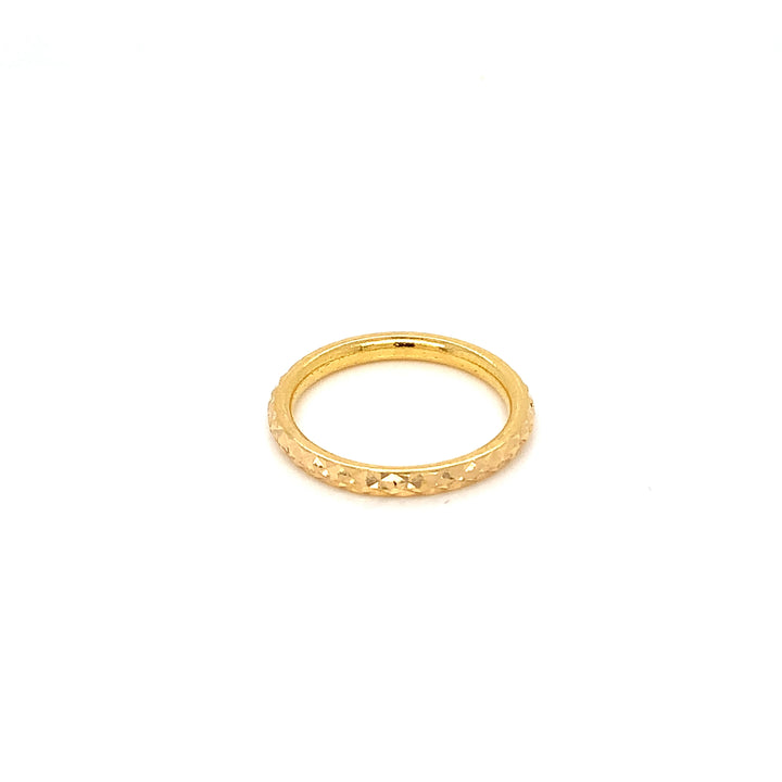 22K YG Fancy Band Ring-1pc