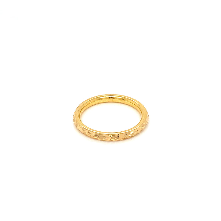 22K YG Fancy Band Ring-1pc