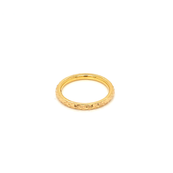 22K YG Fancy Band Ring-1pc