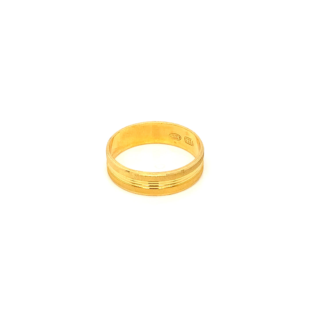 22K YG Fancy Band Ring-1pc