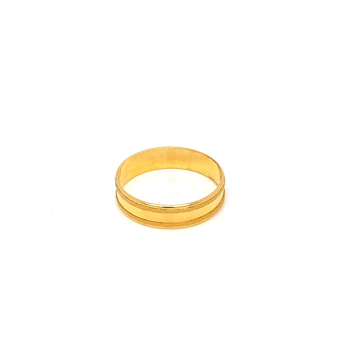 22K YG Fancy Band Ring-1pc