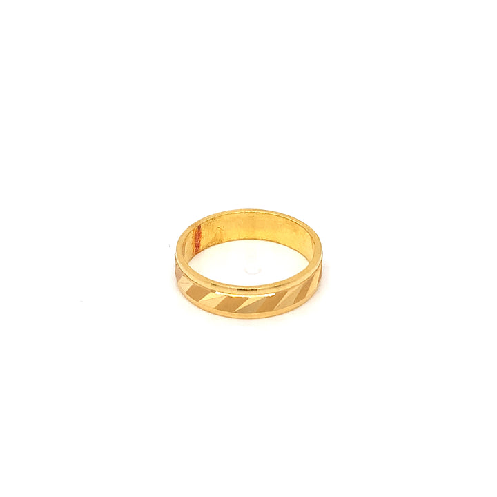22K YG Fancy Band Ring-1pc