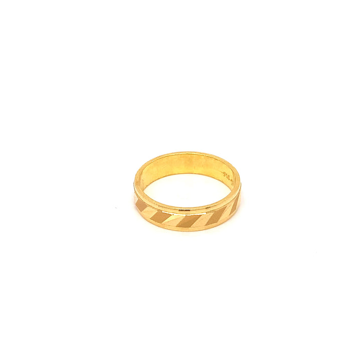 22K YG Fancy Band Ring-1pc