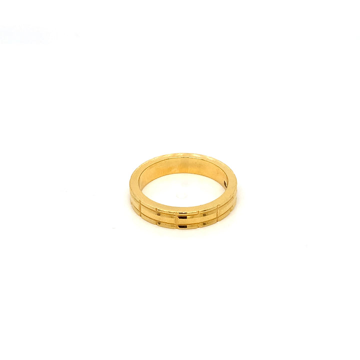 22K YG Fancy Band Ring-1pc