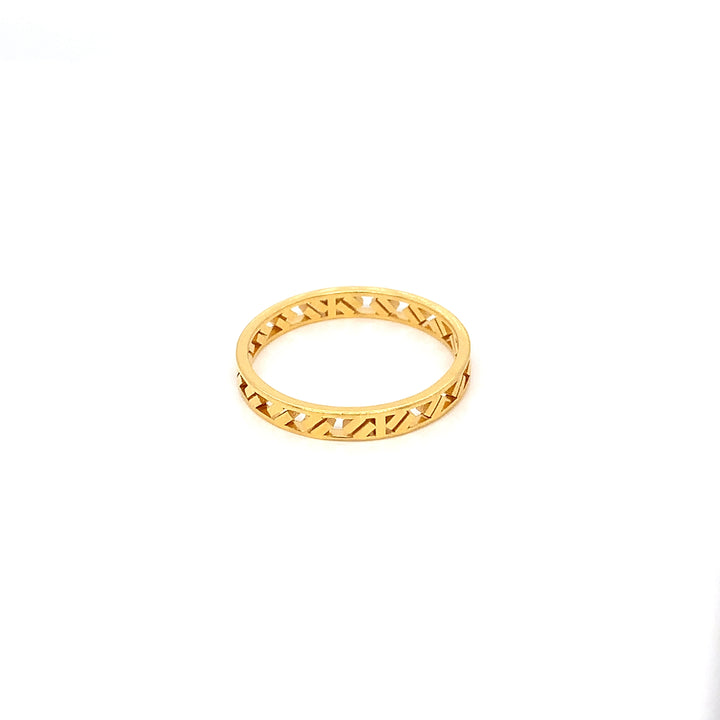 22K YG Fancy Band Ring-1pc