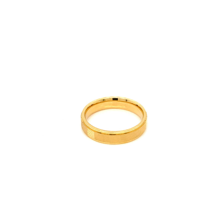 22K YG Fancy Band Ring-1pc