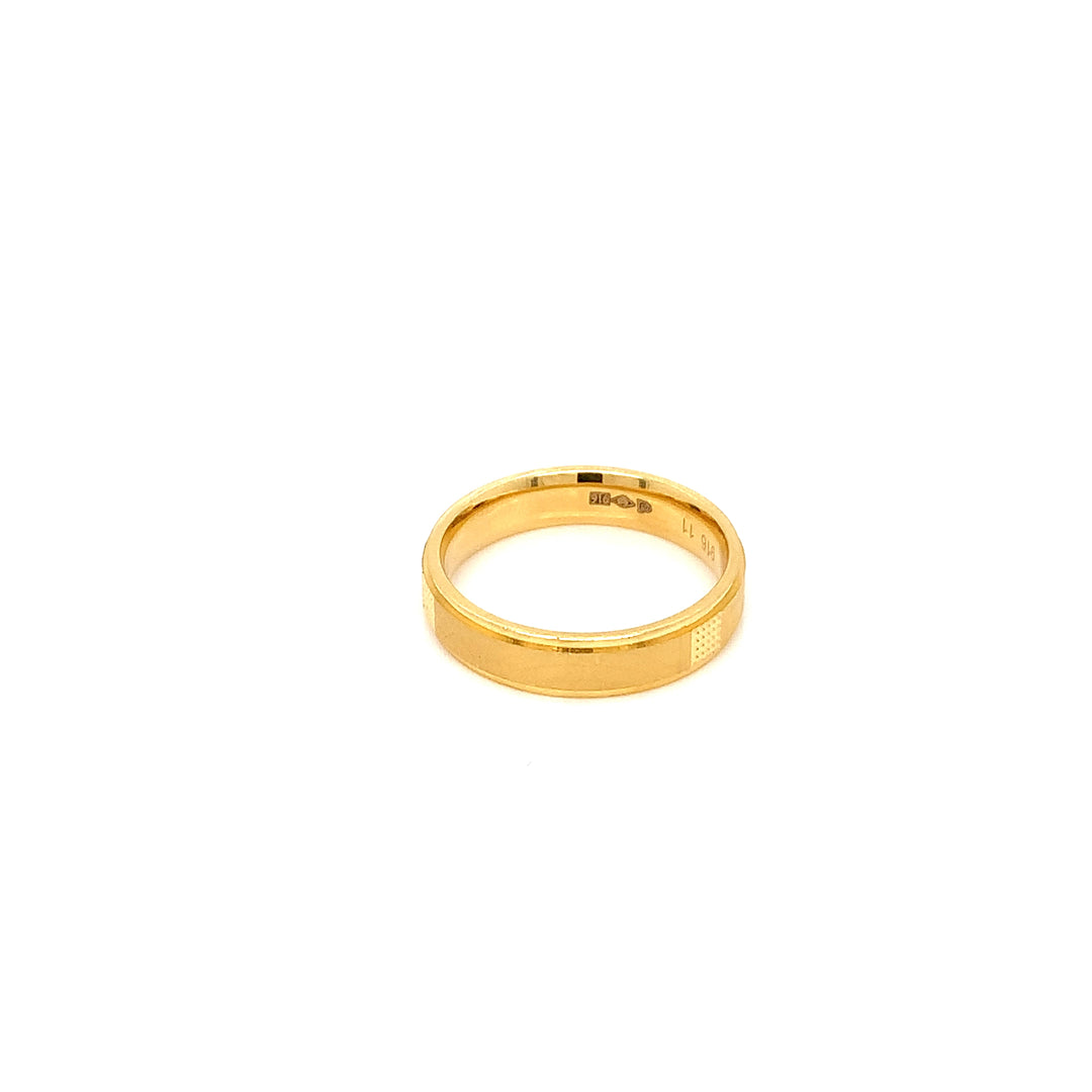 22K YG Fancy Band Ring-1pc