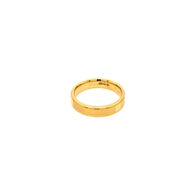 22K YG Fancy Band Ring-1pc