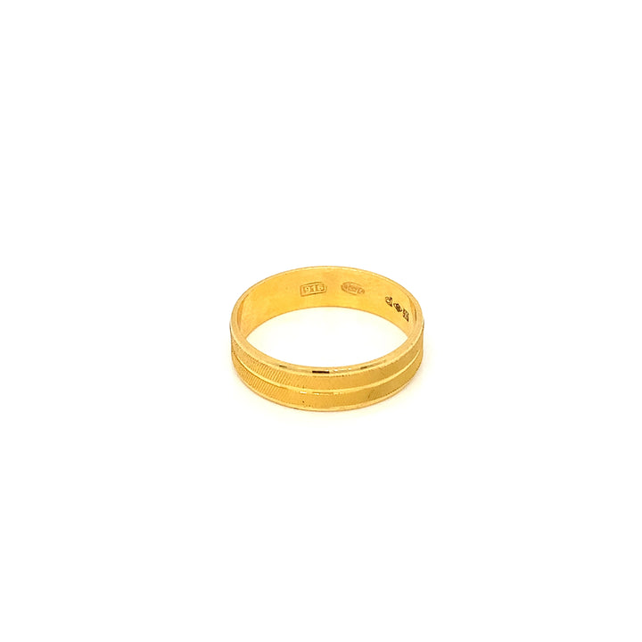 22K YG Fancy Band Ring-1pc
