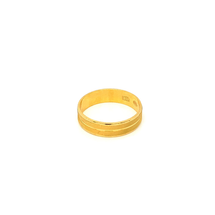 22K YG Fancy Band Ring-1pc