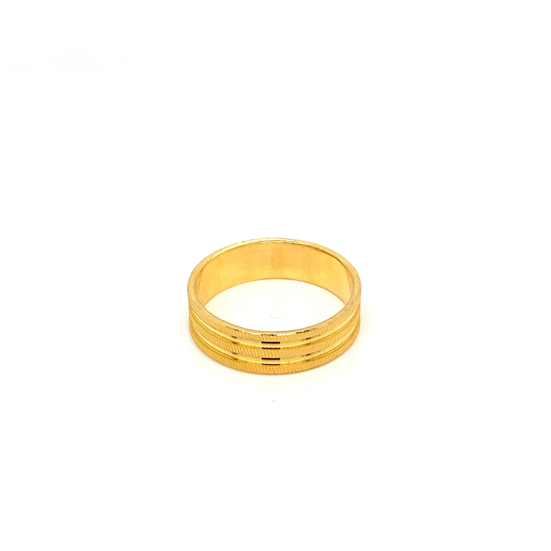22K YG Fancy Band Ring-1pc