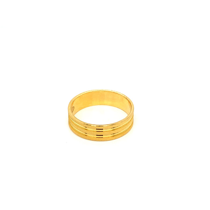 22K YG Fancy Band Ring-1pc