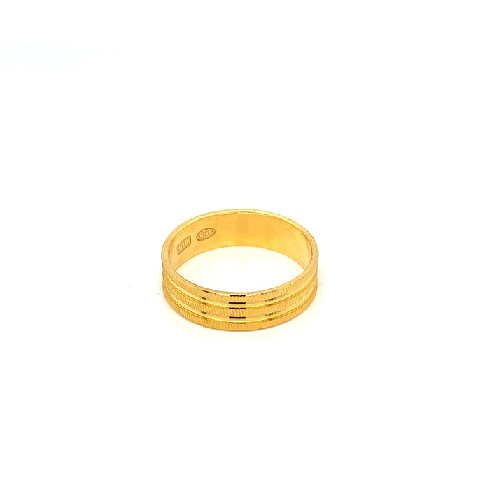 22K YG Fancy Band Ring-1pc