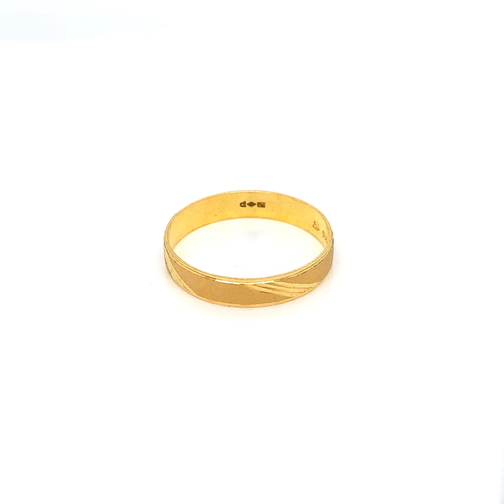 22K YG Fancy Band Ring-1pc