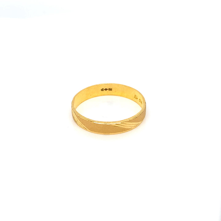 22K YG Fancy Band Ring-1pc