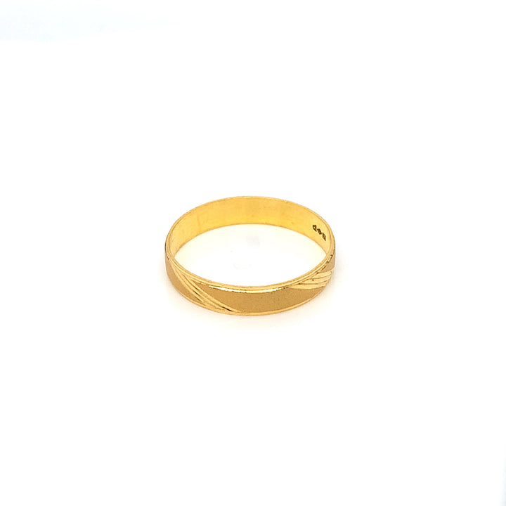 22K YG Fancy Band Ring-1pc