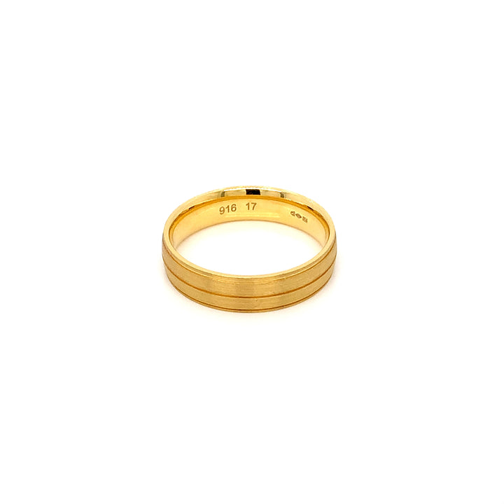 22K YG Fancy Band Ring-1pc