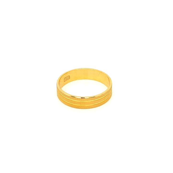 22K YG Fancy Band Ring-1pc
