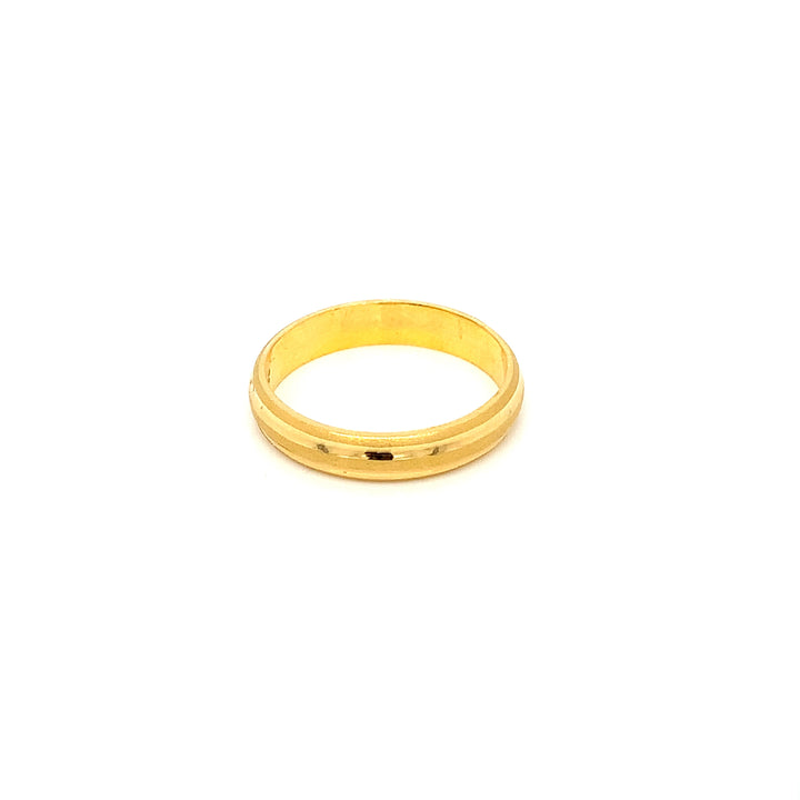 22K YG Fancy Band Ring-1pc