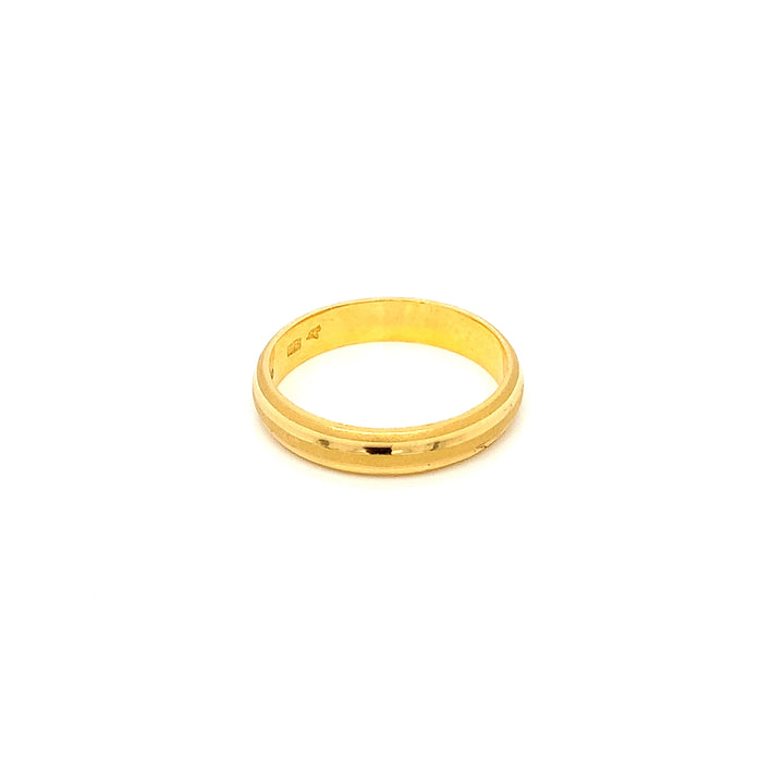 22K YG Fancy Band Ring-1pc
