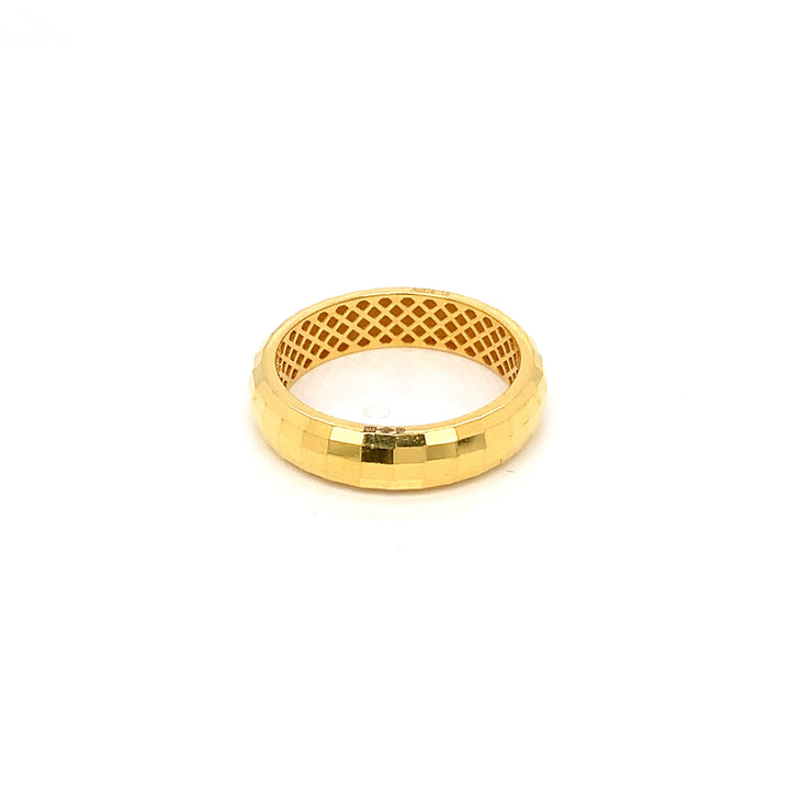 22K YG Fancy Band Ring-1pc